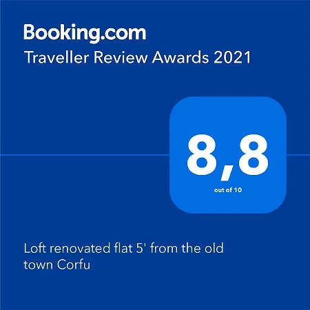 Apartment Loft Renovated Flat 5' From The Old Town Corfu Corfu (city)
