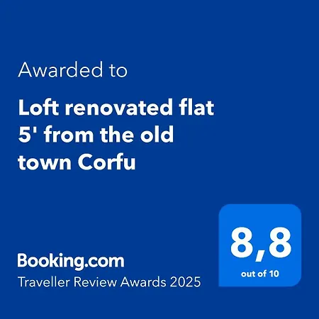 Loft Renovated Flat 5' From The Old Town Corfu *
